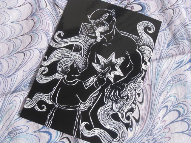 Lovecraft Illustration Postcard