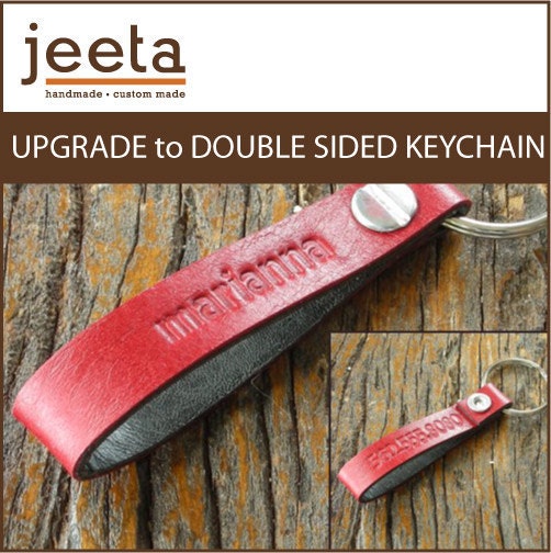 UPGRADE to Double Sided Keychain