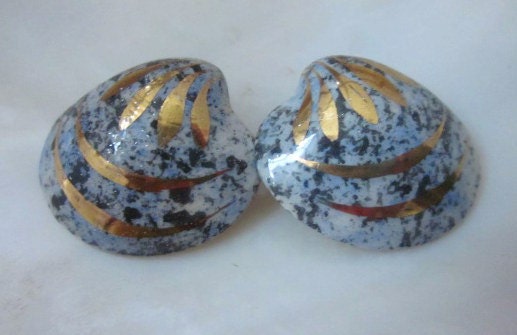 clam shell earrings