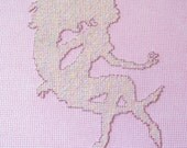 11012 Moon Goddess Silhouette Original Design Cross Stitch PDF Pattern - DIGITAL DOWNLOAD