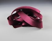 Ribbon Hanah Silk Satin 1" Wide  Garnet 3 yd length