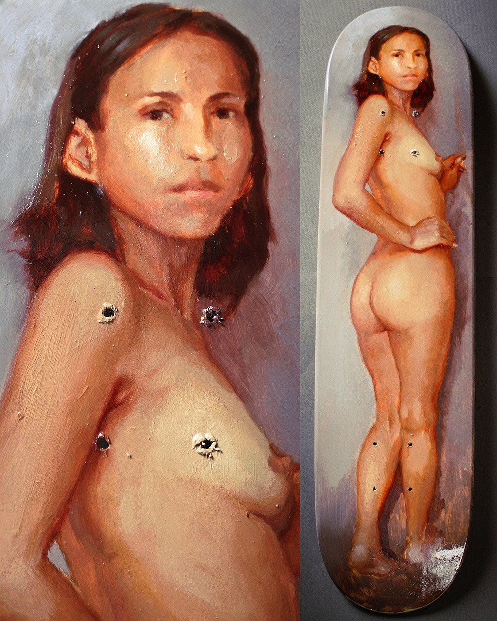 Oil Painted Skaboard - 3B - Second batch