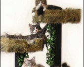LUXURY Cat FURNITURE SALE 5' Trees Designer Cat Beds Custom Cat Trees Condos Unique Modern Cat Furniture Scratching Posts Free Shipping.