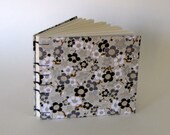 Handmade Wedding Guest Book, Black and Grey, Medium Size, Coptic Stitch, Made To Order