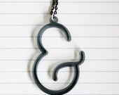 Quicksand Ampersand Necklace - Custom colour