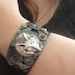 RESERVED for Eleanor24 - The Steampunk Wolf - Cuff Bracelet, Wolf Bracelet, Wolf Cuff, Gunmetal Cuff, Unisex Bracelet, Unisex Cuff