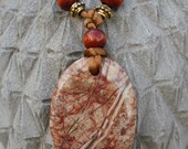 Paintbrush Jasper Stone Necklace