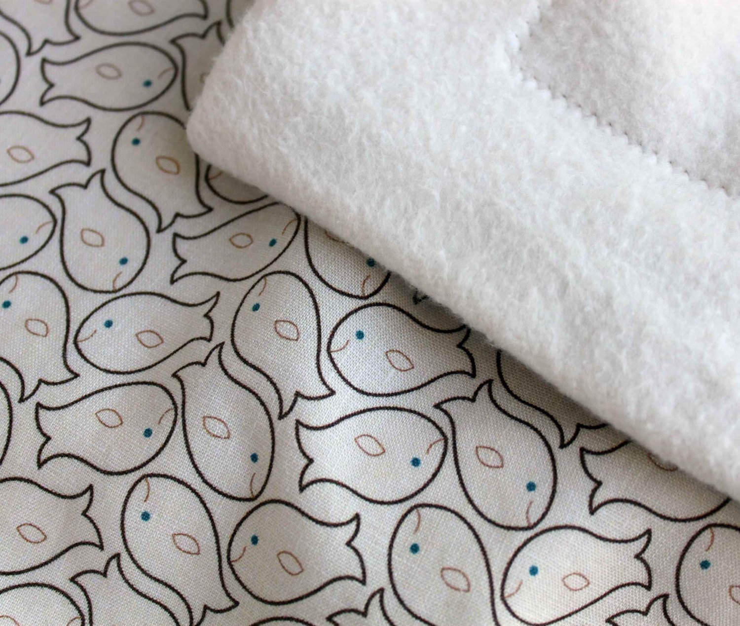 Fish Fabric Stroller Blanket 37 x 35 1/2