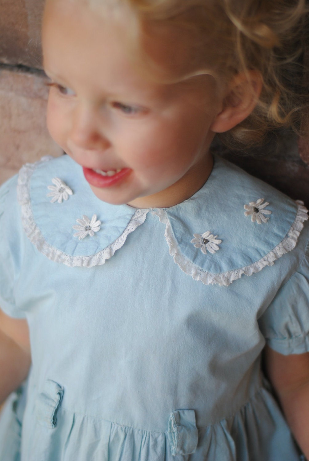 blue toddler dress