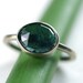 Rose Cut Indicolite Blue Tourmaline Ring - ooak