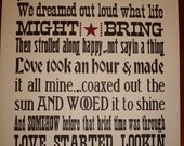 Love Wandered in Letterpress Print