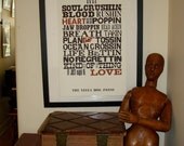 SOUL CRUSHIN LOVE Letterpress Poster