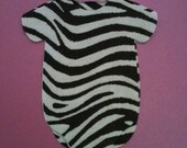Baby shower zebra print onesie napkins and banner decoration - use as both Il_170x135