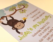 Mod Monkey Invitations for boy or girl Il_170x135