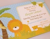 Lion and Cub Baby Shower Invitations Il_170x135