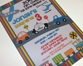 Planes, Trains and Automobile Birthday Invitations Il_170x135
