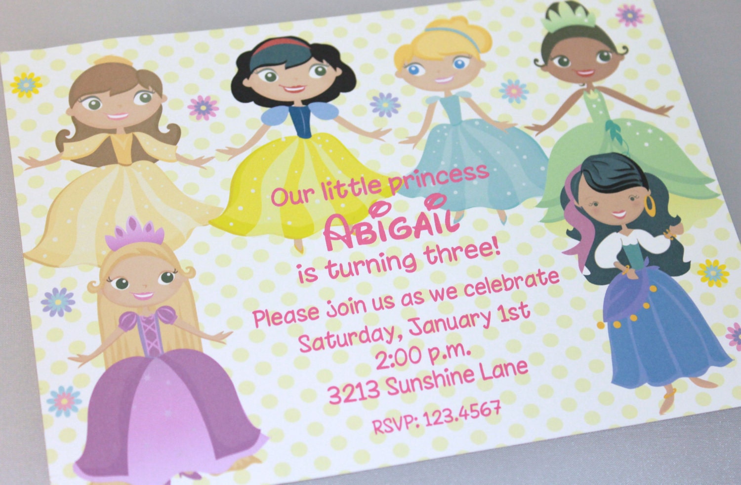 Princess Birthday Invitations Il_570xn