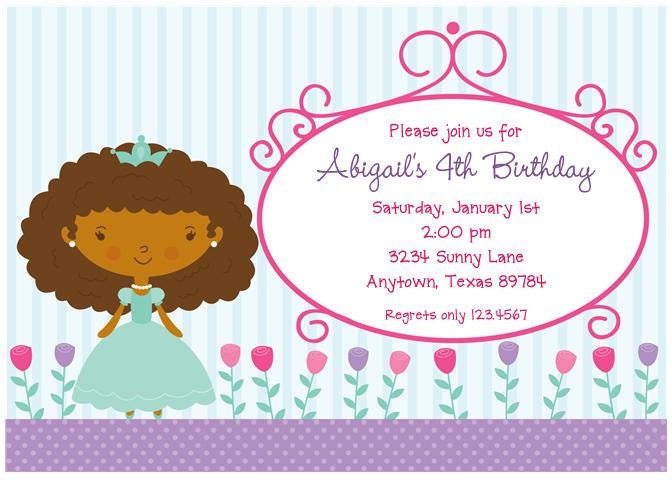 Princess Birthday Party Invitations Il_570xn