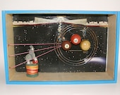 Mixed Media Original - SPHERE MYSTERIUS, Shadow Box