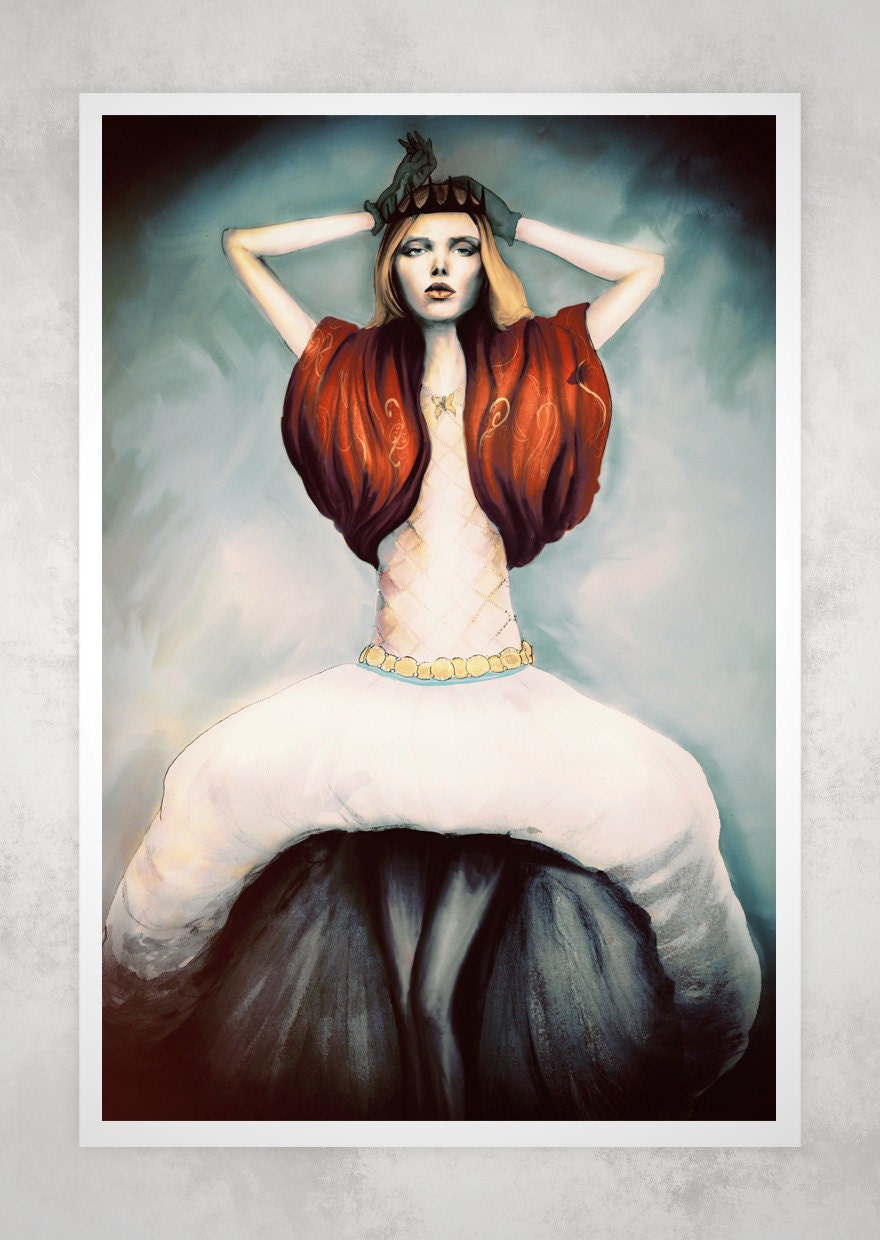 Queen Contemporary 13in X19in Art Print