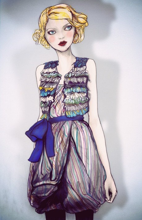 Reem Acra 2010 Collection 8in X 11in Art Print