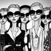 Girls in Glasses 8inX11in Art Print