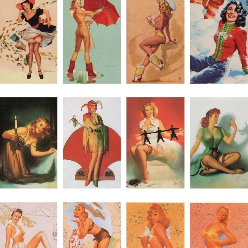Pinup Girls - Digital Collage Sheet No. 700