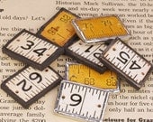 Vintage Ruler Charms - Set of 2