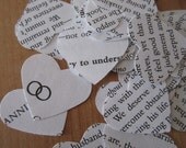 Recycled Bridal Book Paper Wedding Confetti - 10 Boxes