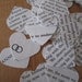 Recycled Bridal Book Paper Wedding Confetti - 10 Boxes