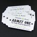 10 Personalized Photo Booth Tags . ADMIT ONE Ticket Prop for Wedding or Party Photo Booth. 2 x 3.5