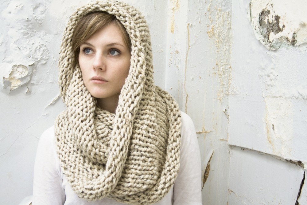 Large Wool Cowl - Circle Scarf - Infinity Scarf - Choose Your COLOR