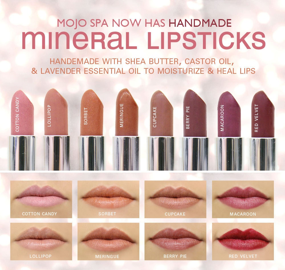 Raspberry Mineral Lipstick in a Dark Plum Color