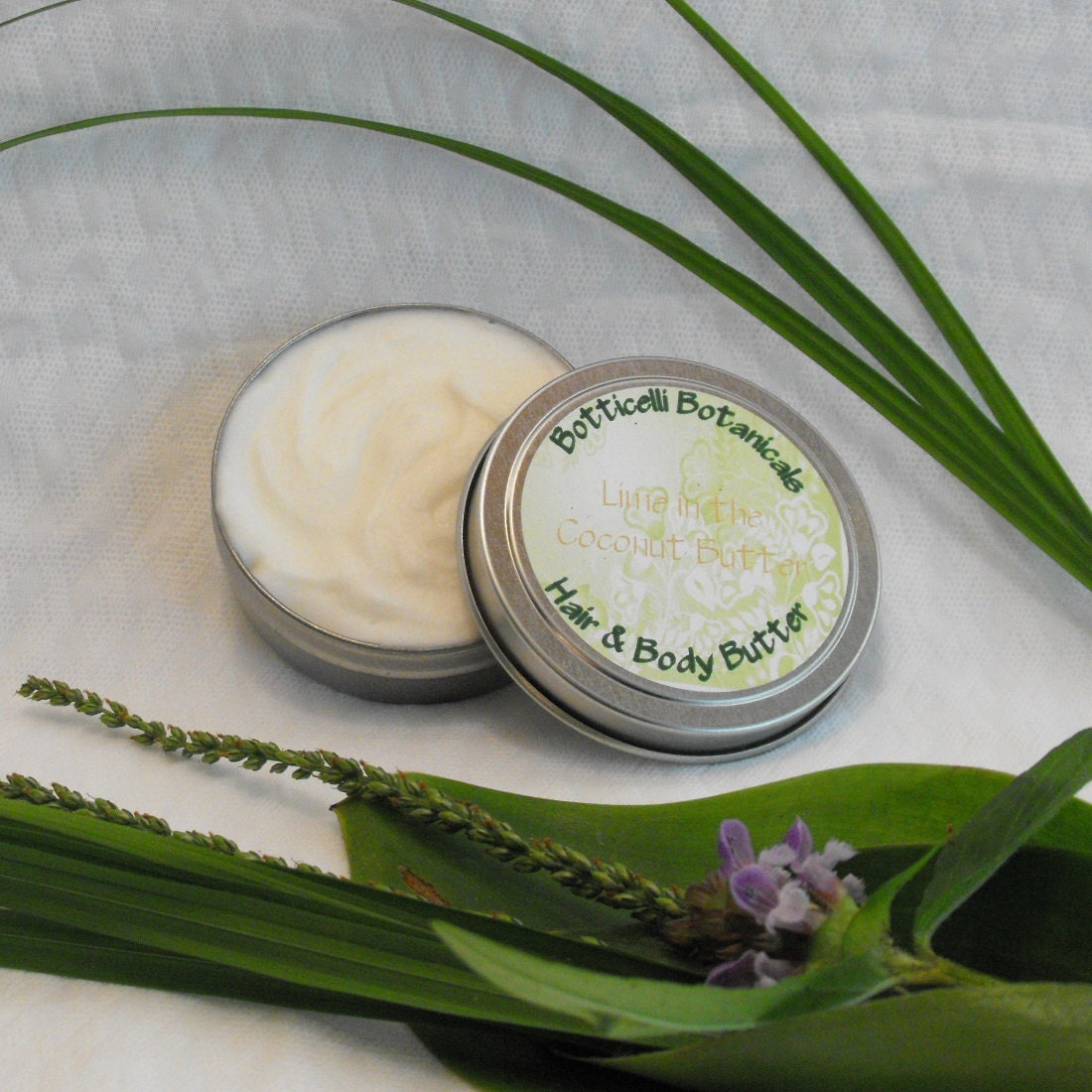 2 oz All Natural Lime in the Coconut Hair and Body Butter - Great for curly hair