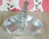 Hammered Aluminum Basket Rodney Kent with Handle