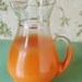 Blendo Frosted Orange Pitcher and Glass Set