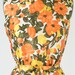 1960s Dress Poppy Print Silk Wiggle
