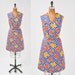 1960's Rose Geometric Day Dress - MOD USSR Russian Deadstock with Tags