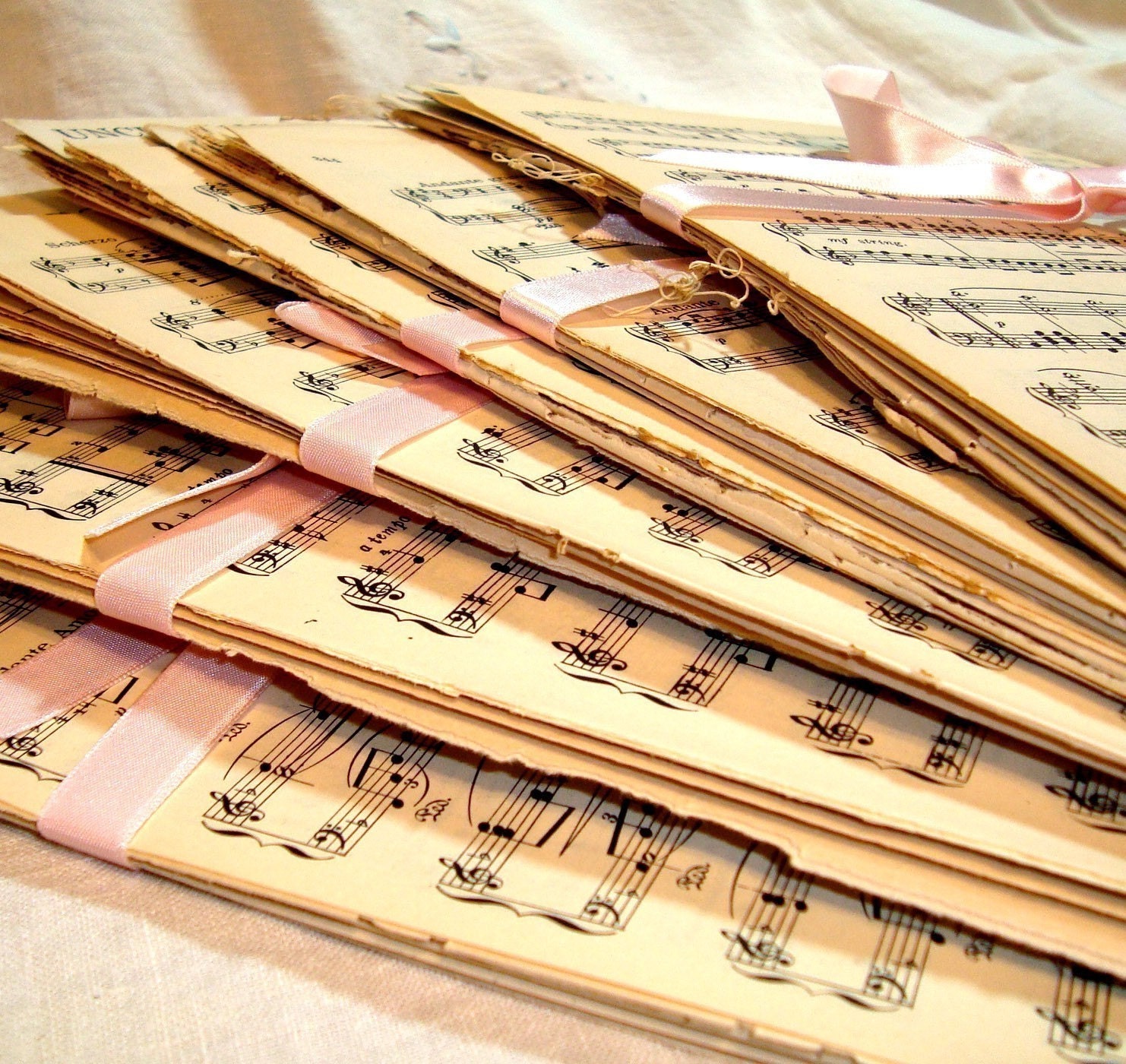Vintage Sheet Music Paper Pack - 20 Sheets Great Mix - katieblue