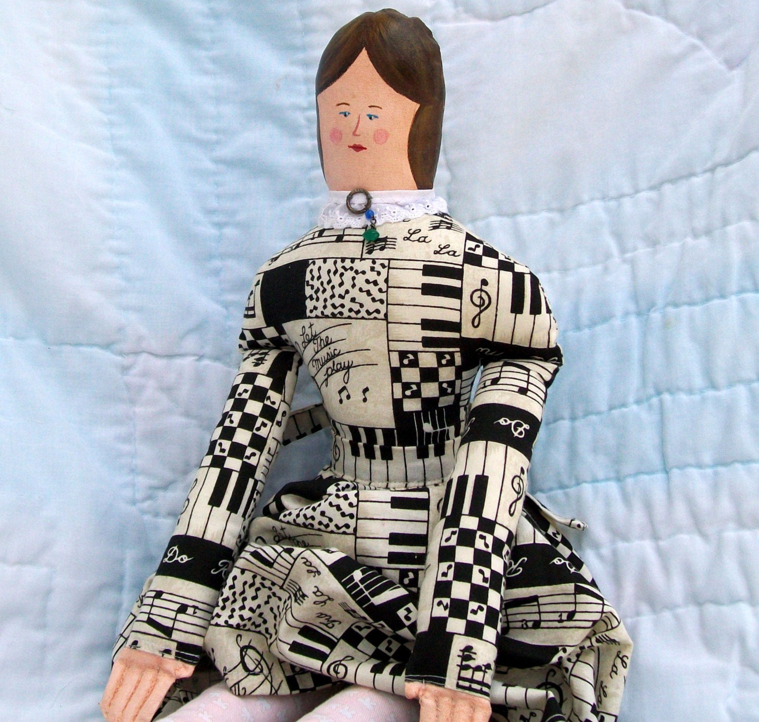 Handmade Piano Doll