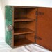Vintage Heavy Wooden Box Primitive Shabby Paint As Found