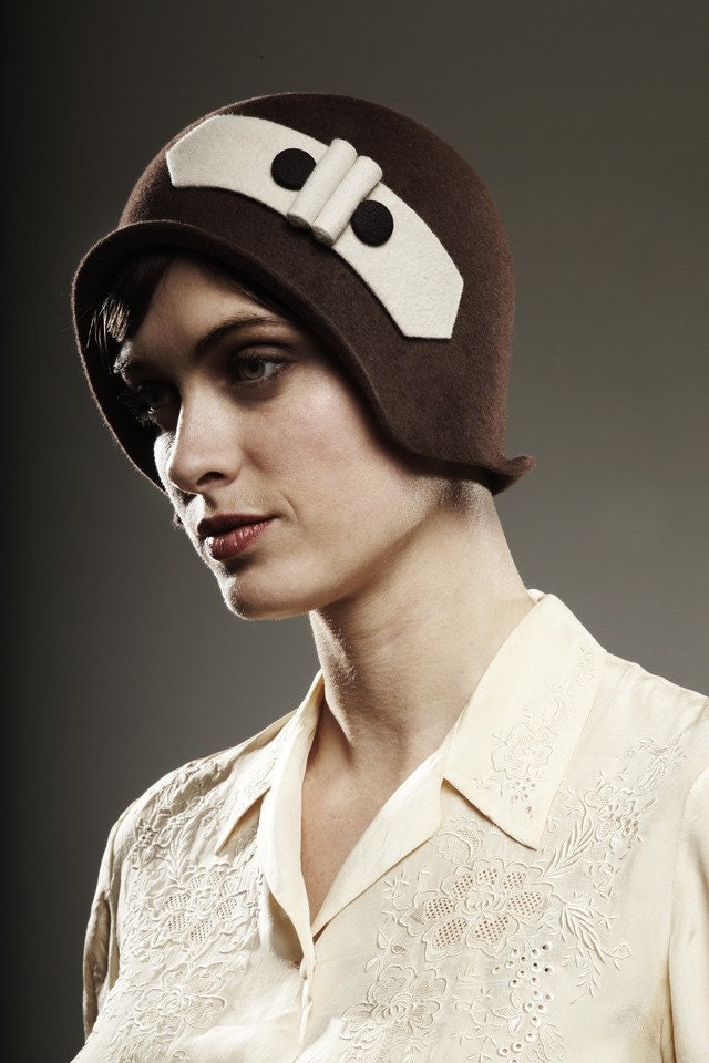 Brown Cloche- made to order