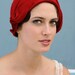 Rag Time - red cloche - made to order