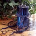VEIL'S EDGE Occult Soy Candle w/ 6 Grael Herbs of Spellcasting and Black Jet for Otherworld Pathworking, Divination, Seance or Samhain Rites