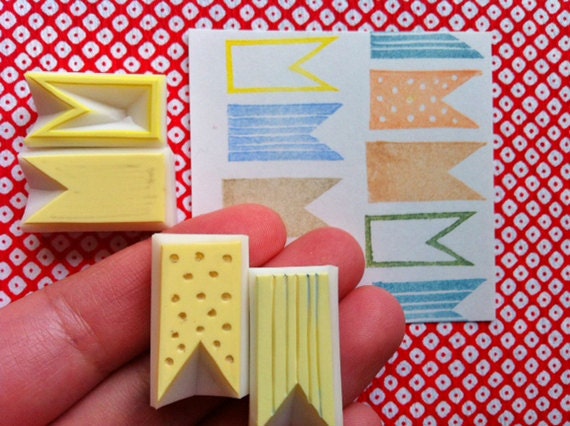 bunting rubber stamps