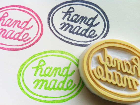 handmade hand carved rubber stamp - hand carved stamp - for maker/crafter - no7