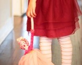 Cloth Doll Ragdoll Princess Handmade OOAK Pink Ballerina Doll of Silk Chiffon, Tulle, Vintage Lace & Pink Velvet