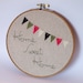 Home Sweet Home - Embroidery Hoop Art - 6 inch hoop