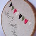 Home Sweet Home - Embroidery Hoop Art - 6 inch hoop