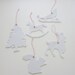 set of  5 Christmas felt ornaments